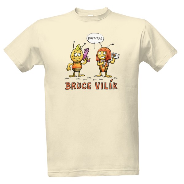Tričko s potiskem Bruce Vilík